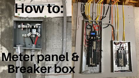 install meter box and breaker